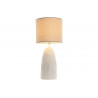 LAMPE PIED MOUCHETÉ BLANC 30X30X66 ABAT