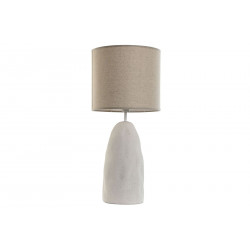 LAMPE PIED MOUCHETÉ BLANC 30X30X66 ABAT