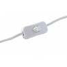 LAMPE PIED MOUCHETÉ BLANC 30X30X66 ABAT