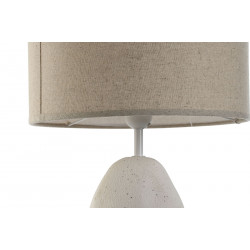 LAMPE PIED MOUCHETÉ BLANC 30X30X66 ABAT