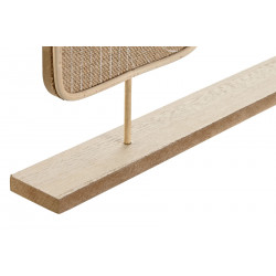 Cadre pèle mêle 2 photos jute et mdf 50x5x30cm