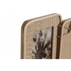 CADRE PELE MELE JUTE MDF 50X5X30 2 PHOTO