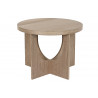 Petite table ronde Geo en pin naturel D50x38cm