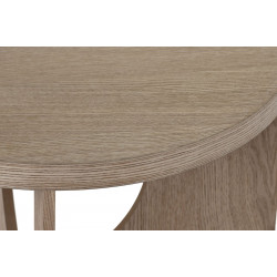 Petite table ronde Geo en pin naturel D50x38cm