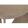 Petite table ronde Geo en pin naturel D50x38cm