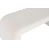 BANQUETTE ARC BOUCLETTES BLANC 112X42X44