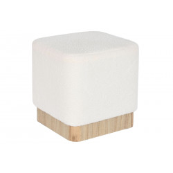 REPOSE-PIEDS BOUCLETTES BLANC CARRE 38X3