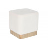 REPOSE-PIEDS BOUCLETTES BLANC CARRE 38X3