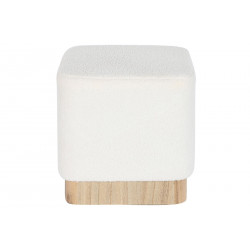 REPOSE-PIEDS BOUCLETTES BLANC CARRE 38X3