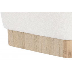 REPOSE-PIEDS BOUCLETTES BLANC CARRE 38X3