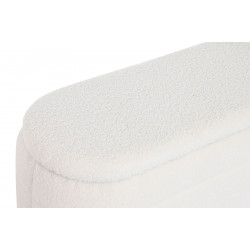 BANQUETTE COFFRE GM WOOLY BOUCLETTES BLA