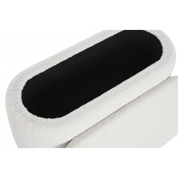 BANQUETTE COFFRE PM WOOLY BOUCLETTES BLA