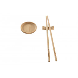 SUSHI SET 10 PIECES EN BAMBOU 24X0,5X0,5