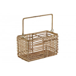 RANGE-COUVERTS ROTIN 20X10X12 NATUREL M