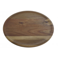 PLATEAU SUR PIED ACACIA 36X36X14 NATURE