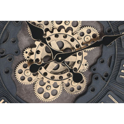 PENDULE ENGRENAGES 60X8X60 MOUVEMENT NOI