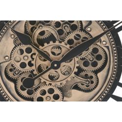 PENDULE CARRE ENGRENAGES 72X10X72 MOUVEM