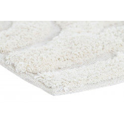 Tapis crème arcs coton creusé 120x180x1.5cm 1950 g/m²