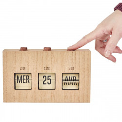 CALENDRIER FLIP FLAP DECO EFFET BOIS