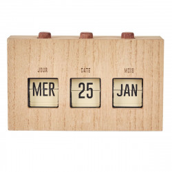 CALENDRIER FLIP FLAP DECO EFFET BOIS