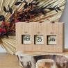 CALENDRIER FLIP FLAP DECO EFFET BOIS