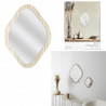 MIROIR DECO CONTOUR BOIS LOSANGE H34CM E