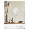 MIROIR DECO CONTOUR BOIS LOSANGE H34CM E