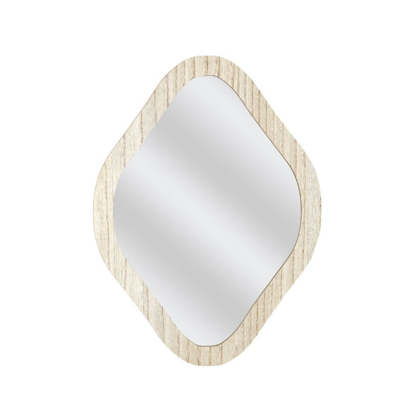 MIROIR DECO CONTOUR BOIS LOSANGE H34CM E