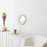 MIROIR DECO CONTOUR BOIS LOSANGE H34CM E
