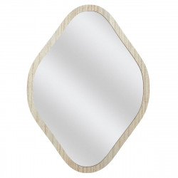 MIROIR DECO CONTOUR BOIS LOSANGE H60CM E