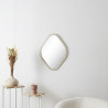 MIROIR DECO CONTOUR BOIS LOSANGE H60CM E