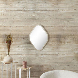 MIROIR DECO CONTOUR BOIS LOSANGE H60CM E