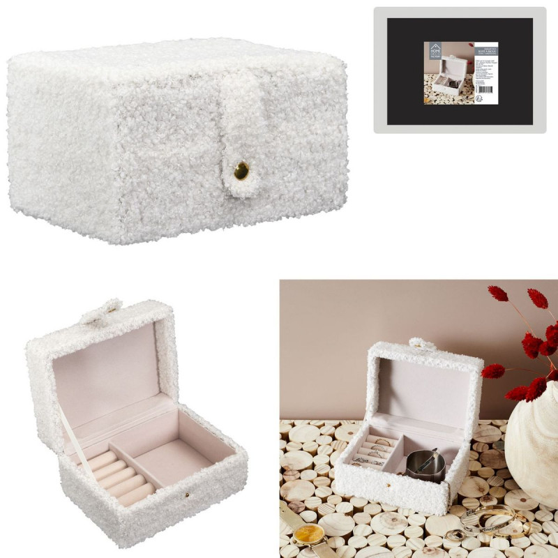 BOITE A BIJOUX BOUCLETTE BLANC