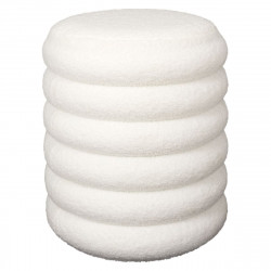 POUF RANGEMENT BOUCLETTE FREYA BLANC