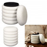 POUF RANGEMENT BOUCLETTE FREYA BLANC POUF RANGEMENT BOUCLETTE FREYA BLANC