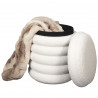 POUF RANGEMENT BOUCLETTE FREYA BLANC POUF RANGEMENT BOUCLETTE FREYA BLANC