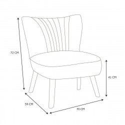 FAUTEUIL BOUCLETTE ERIKA BLANC