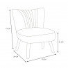 FAUTEUIL BOUCLETTE ERIKA BLANC