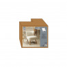 FAUTEUIL BOUCLETTE ERIKA BLANC