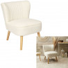 FAUTEUIL BOUCLETTE ERIKA BLANC