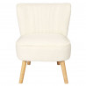 FAUTEUIL BOUCLETTE ERIKA BLANC