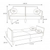 CANAPE CONVERTIBLE BOUCLETTE BLANC CANAPE CONVERTIBLE BOUCLETTE BLANC