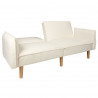 CANAPE CONVERTIBLE BOUCLETTE BLANC CANAPE CONVERTIBLE BOUCLETTE BLANC