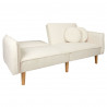 CANAPE CONVERTIBLE BOUCLETTE BLANC CANAPE CONVERTIBLE BOUCLETTE BLANC