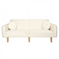 CANAPE CONVERTIBLE BOUCLETTE BLANC