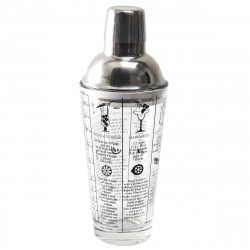 SHAKER EN VERRE AVEC RECETTES 450ML