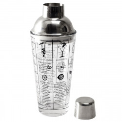 SHAKER EN VERRE AVEC RECETTES 450ML