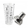 SHAKER EN VERRE AVEC RECETTES 450ML