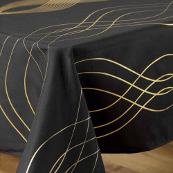NAPPE ELONA NOIR/OR 150x240CM