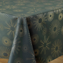 NAPPE PAMPILLE VERT/OR 150x240CM